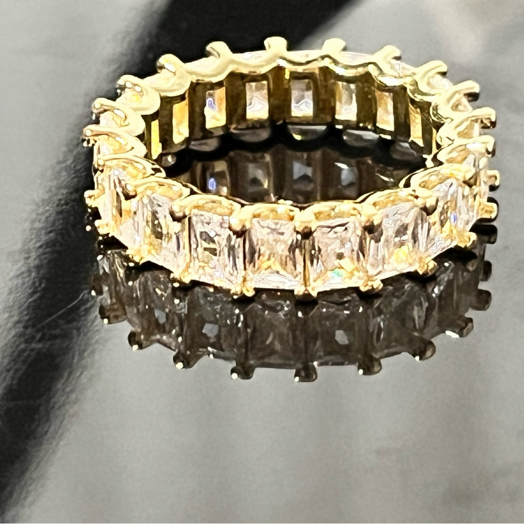 14k Gold Plated Wedding Band Ring - Women's Jewelry